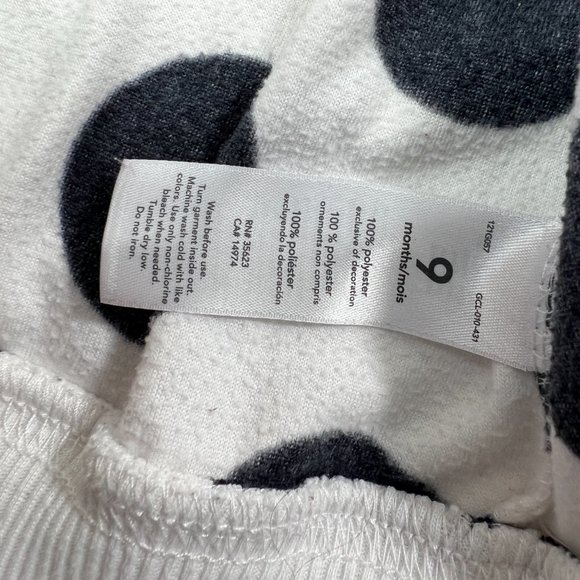 Carter's Polka Dot Infant Baby Vest Sz 9M  Red Bows - Picture 5 of 5